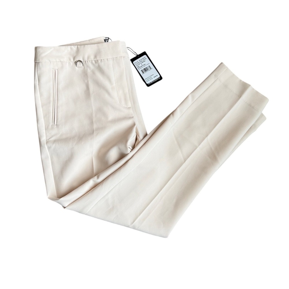 Adrianna Papell Womens Size 6 Bi-Stretch Kate Fit Pants Almond Beige